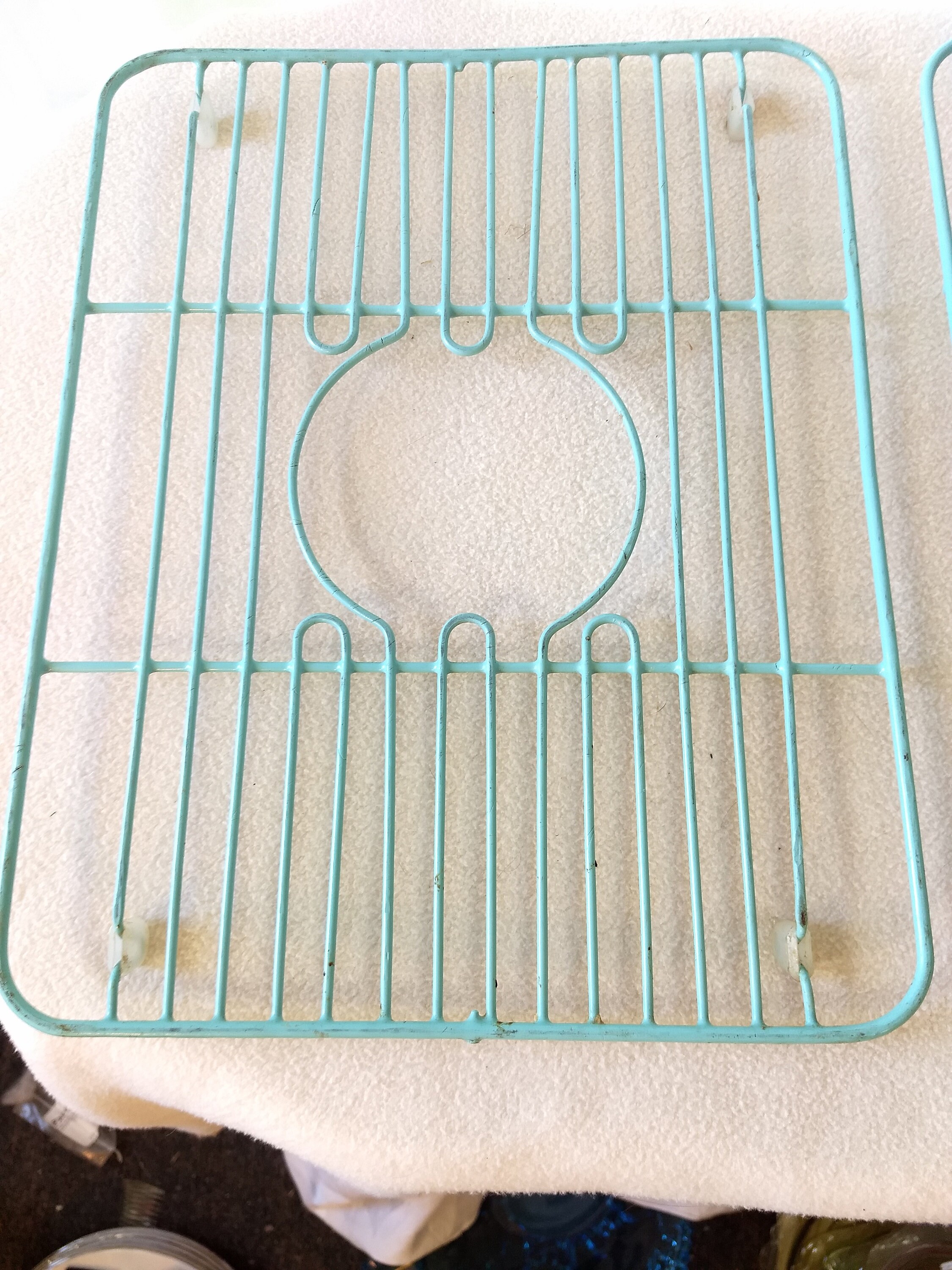 RARE Matching Set of 2 Aqua Classic Vintage Mid Century Rubbermaid Sink