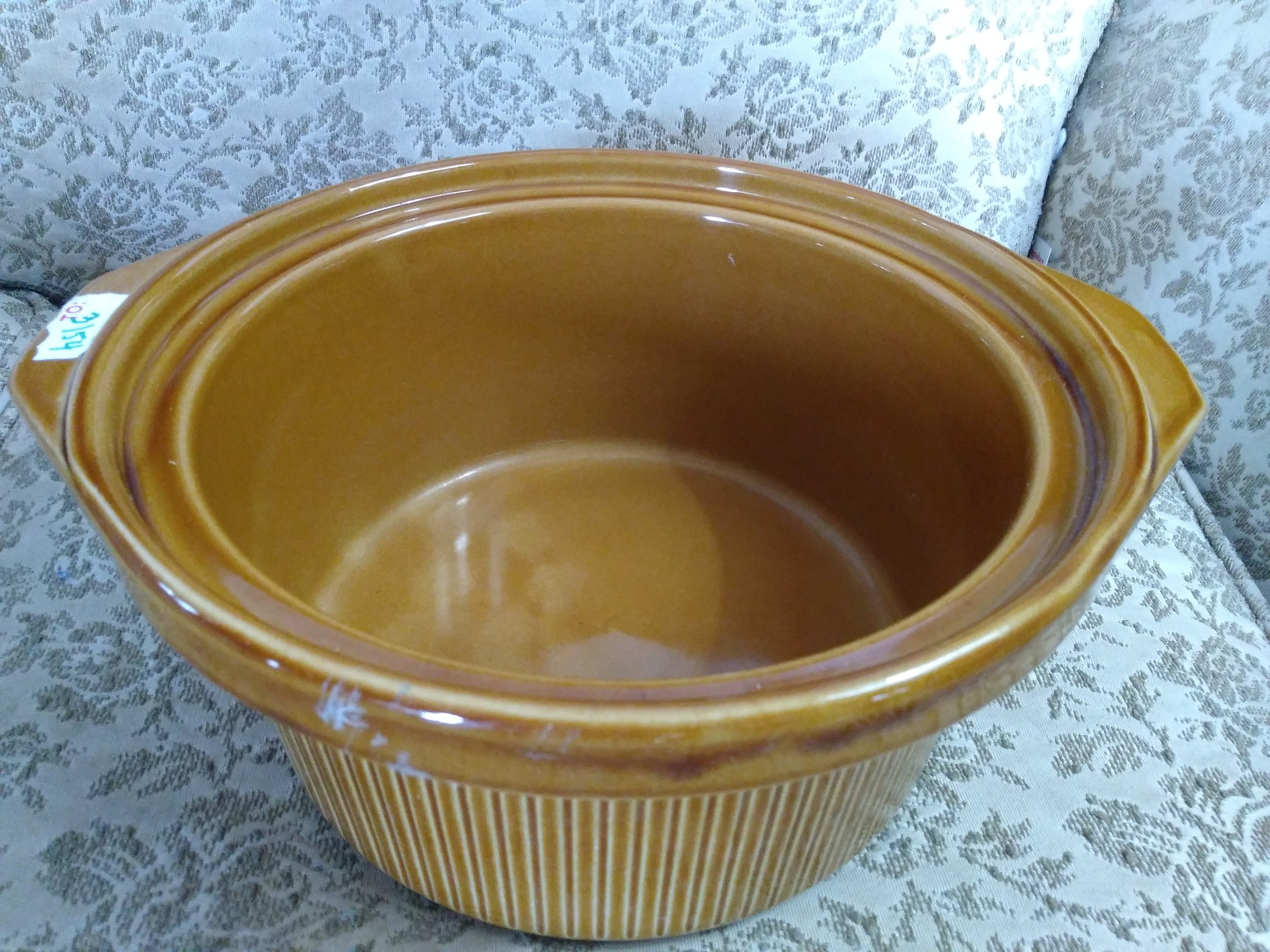 Vintage Rival Replacement Brown Ceramic Stoneware Ceramic Slow Cooker