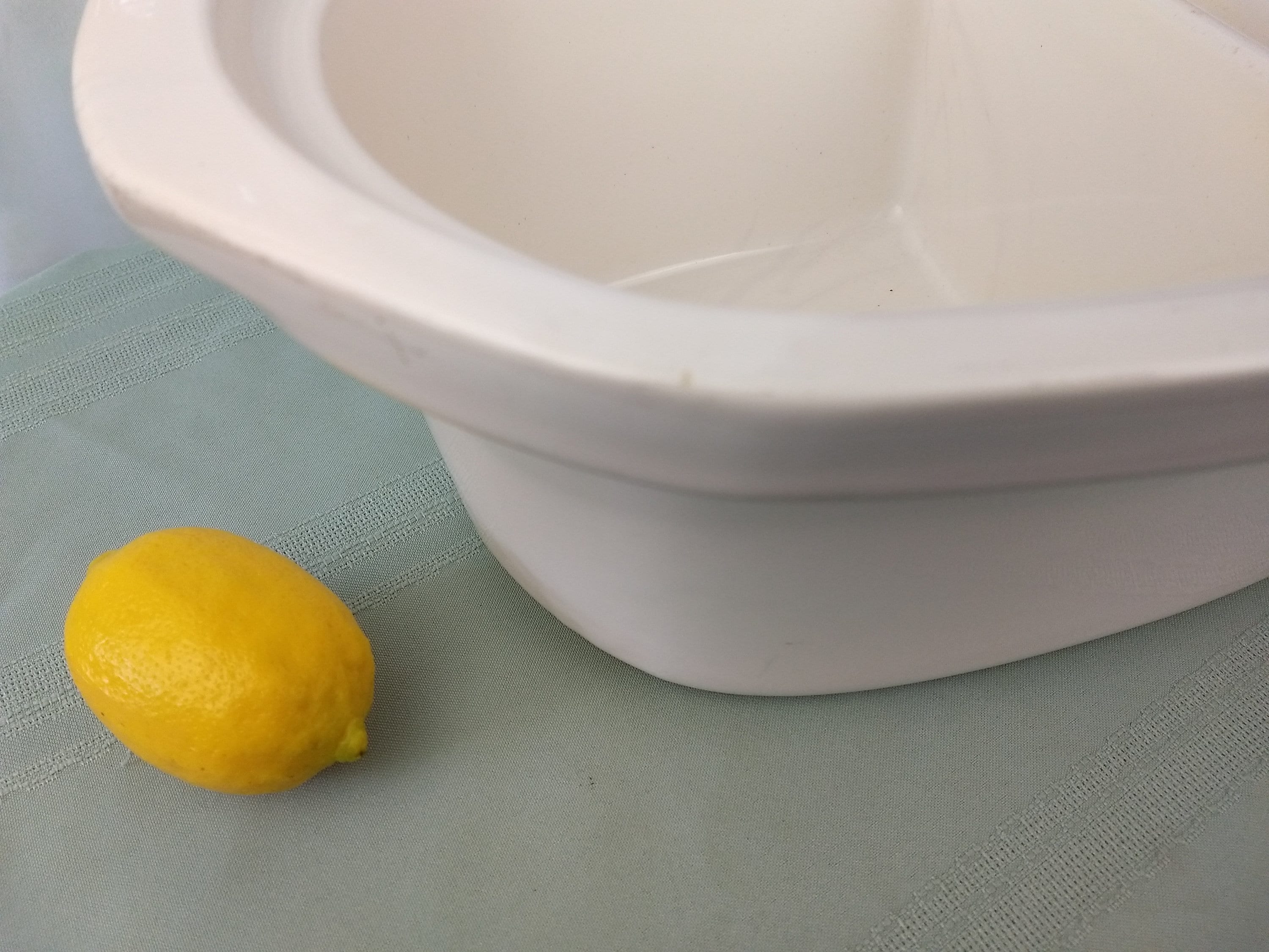 Vintage 4 1/2 Qt Replacement Divided White Oblong Crock Pot Insert Rare