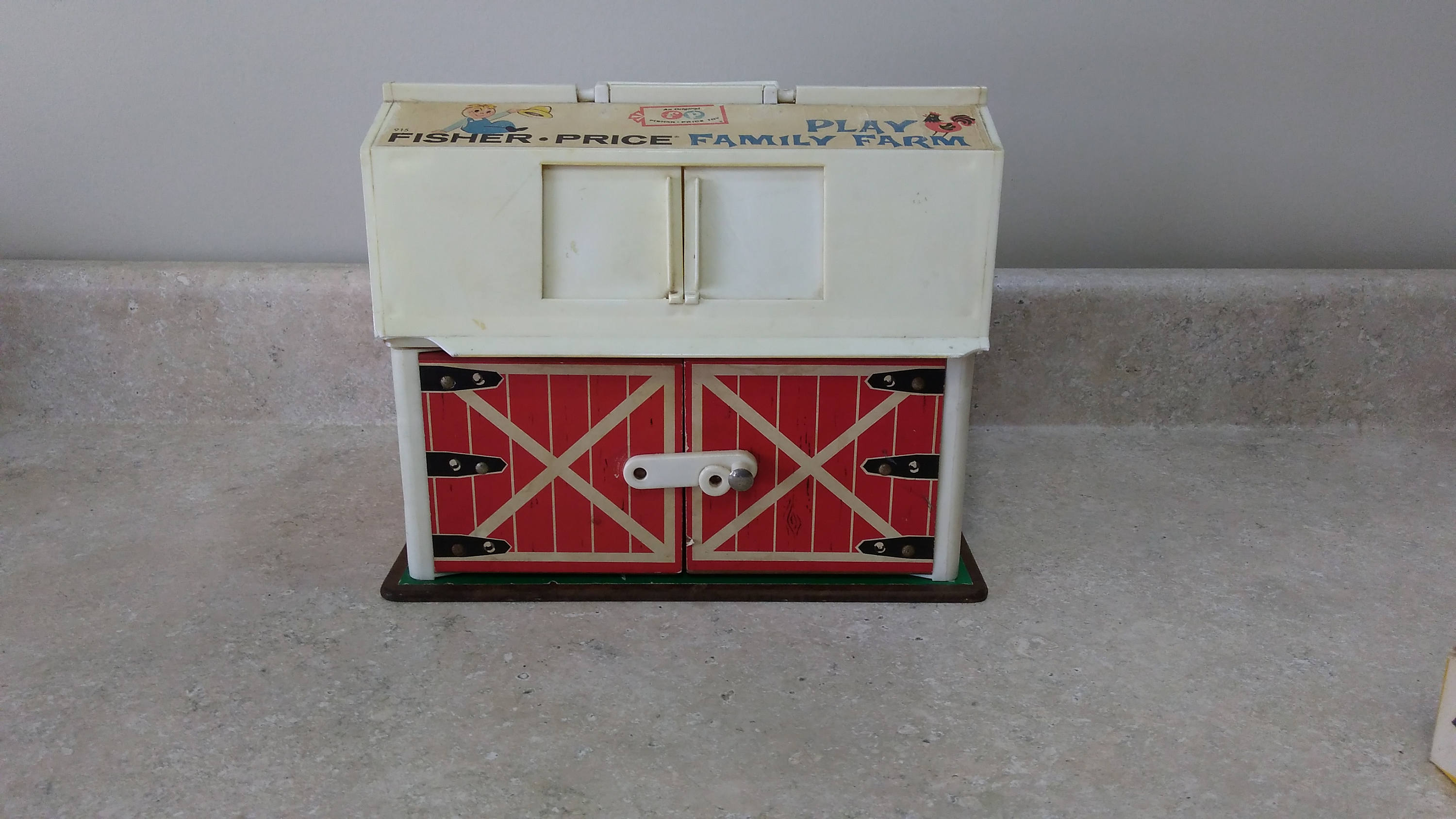 Fisher Price Little People Play House Farm Original Barn Circa 1967