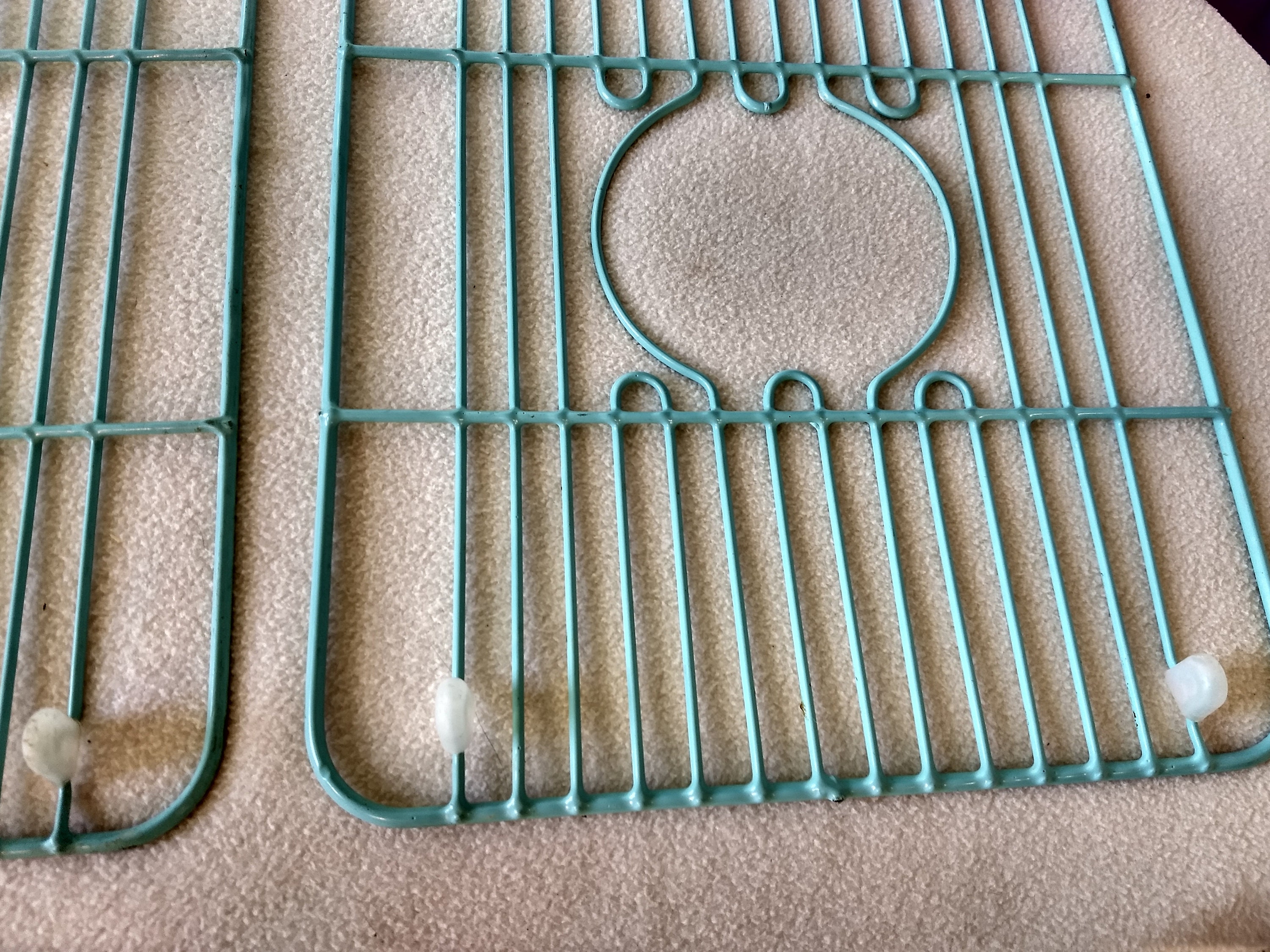 RARE Matching Set of 2 Aqua Classic Vintage Mid Century Rubbermaid Sink