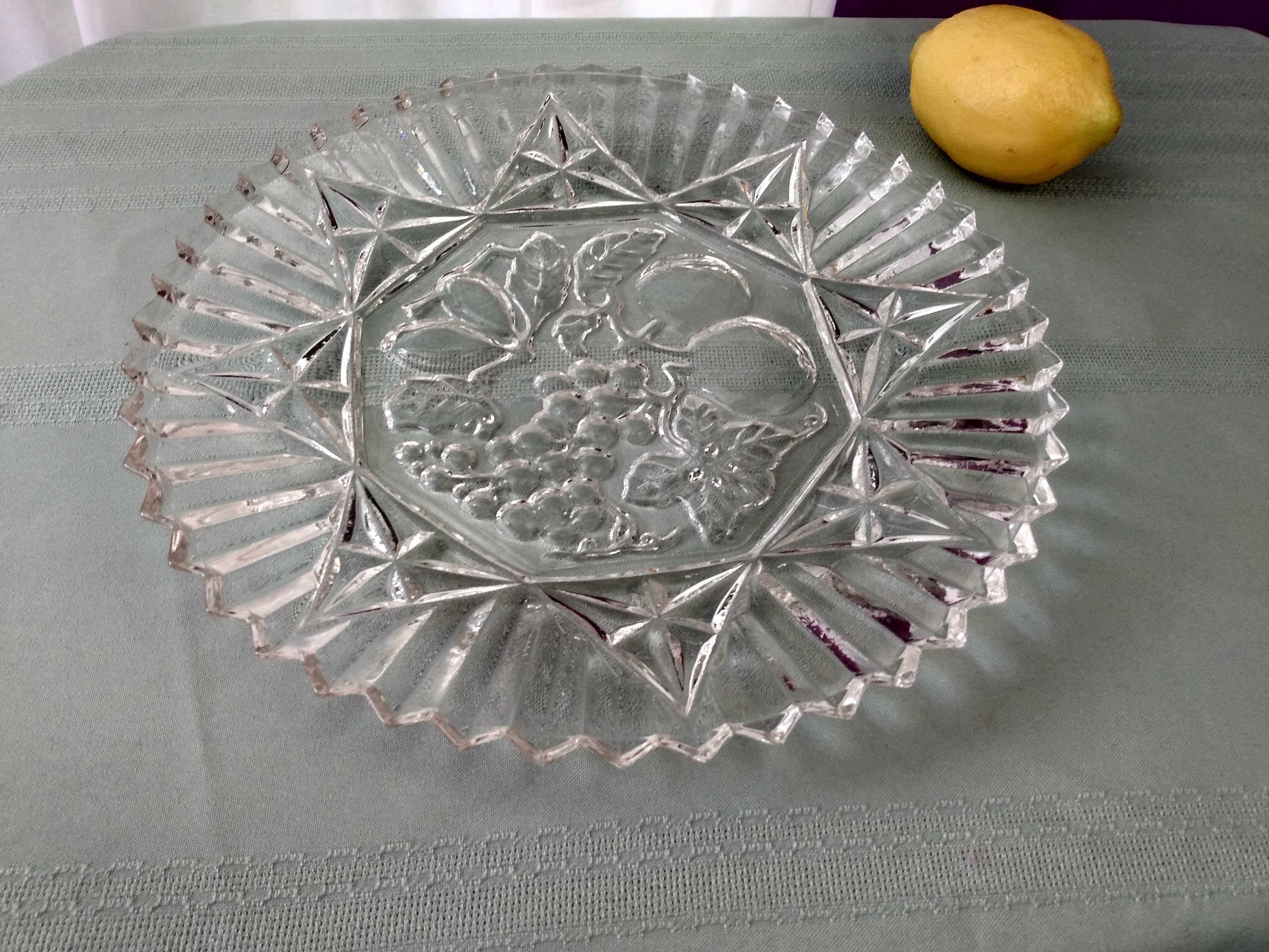 Vintage Pioneer Clear Dinner Plate Pattern 2806 By Federal Glass Plate