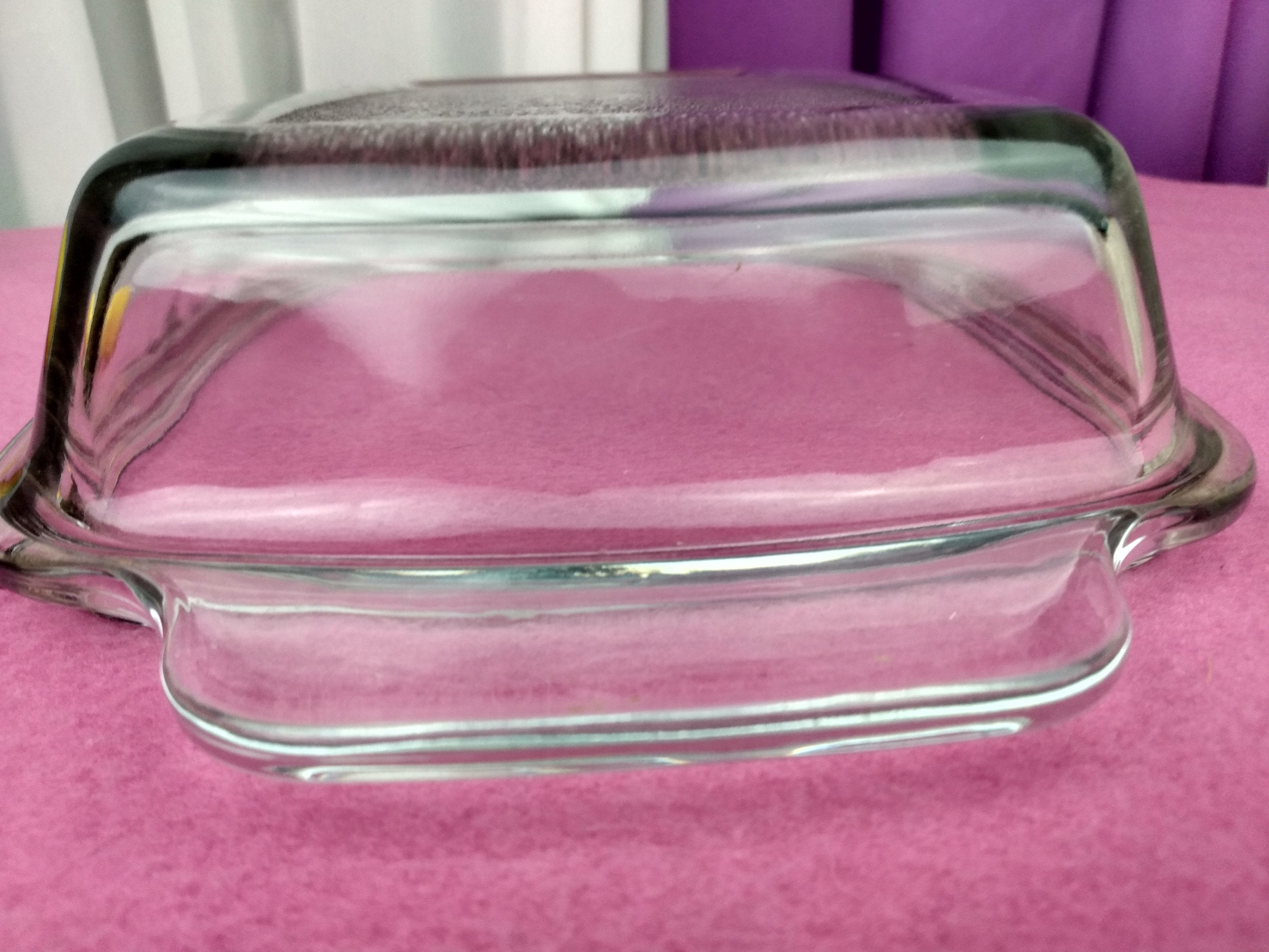 West Bend Vintage Clear Glass Slow Cooker Textured Cover Lid