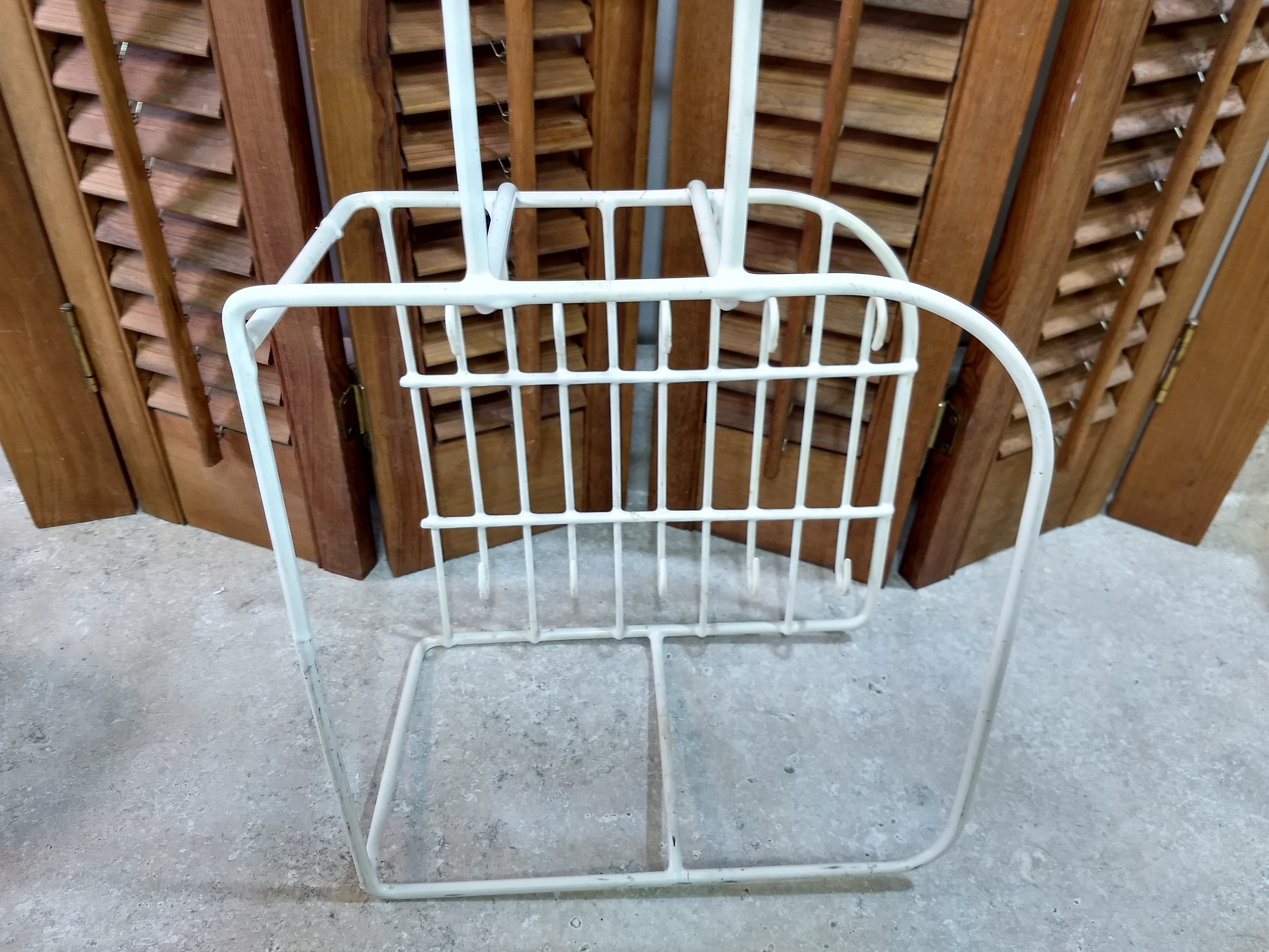 Rubbermaid White Dish Rack Mid Century Rubber Coated Wire Kitchen