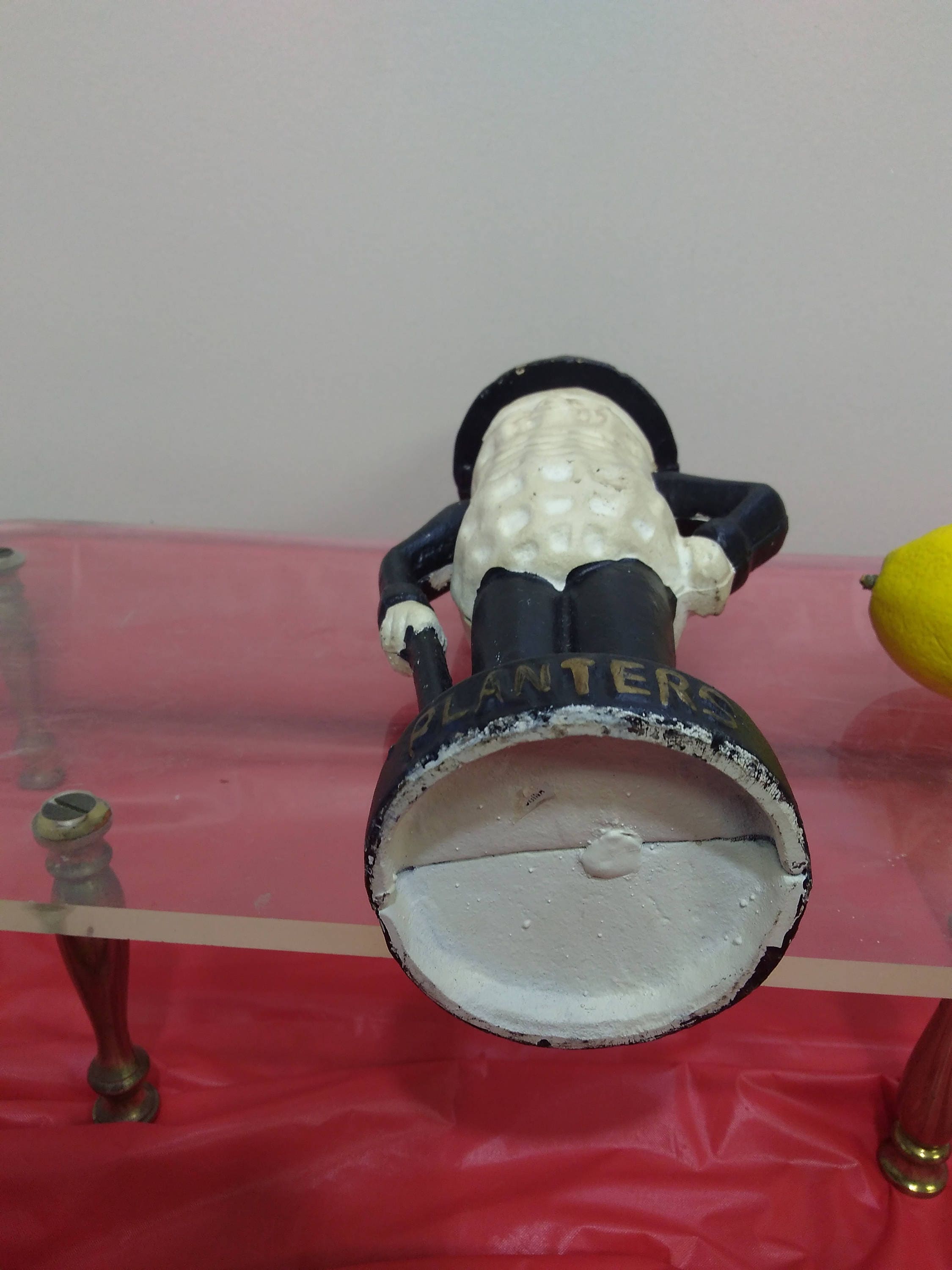 Mr Peanut Planters Peanut Man Cast Iron Piggy Still Bank 10 3/4 Inch