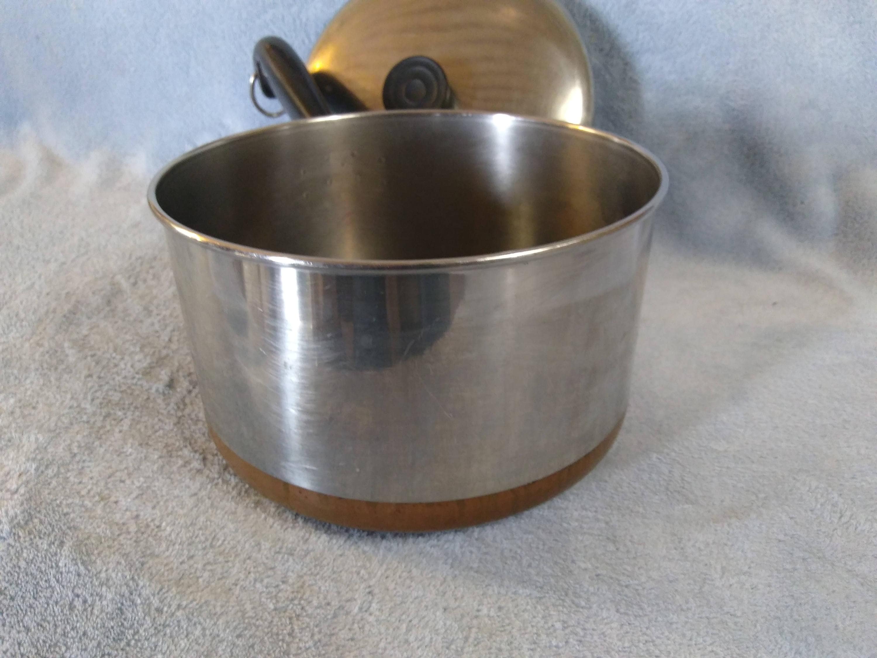 Rare Vintage 3 Quart Revereware Pan Bakelite Handle Revere Ware