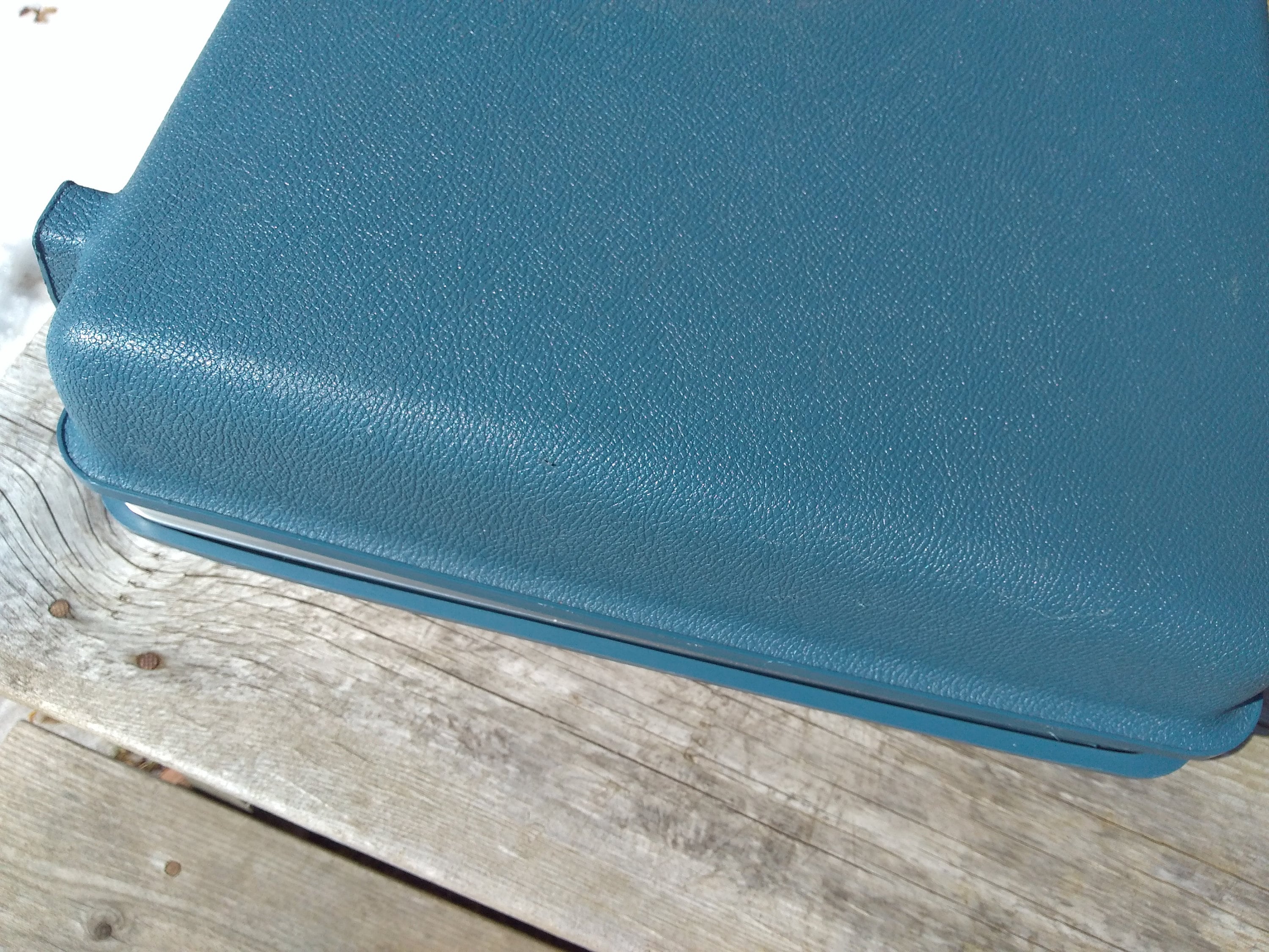 samsonite vintage retro blue hard plastic suitcase royal traveler 24