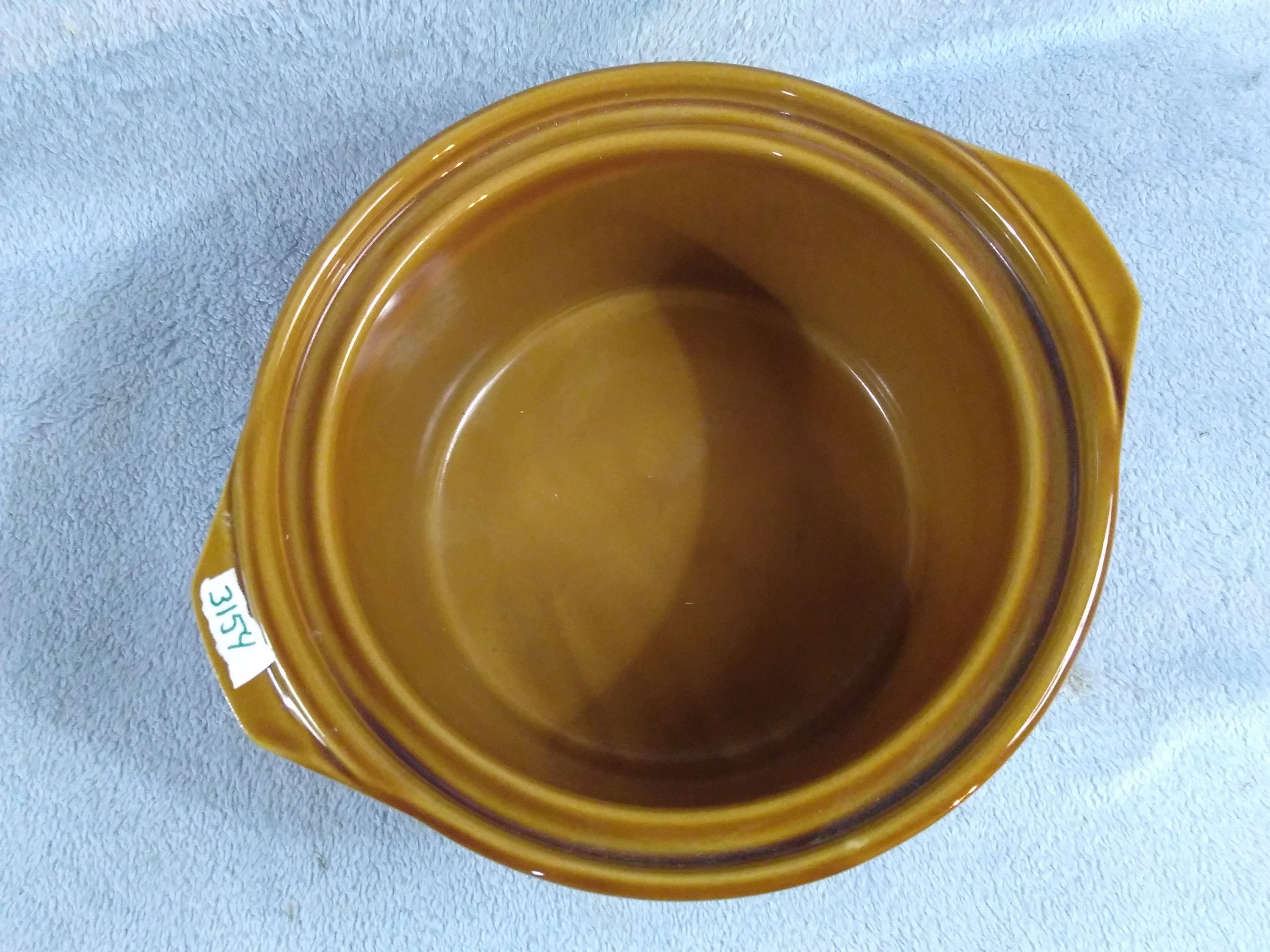 Vintage Rival Replacement Brown Ceramic Stoneware Ceramic Slow Cooker