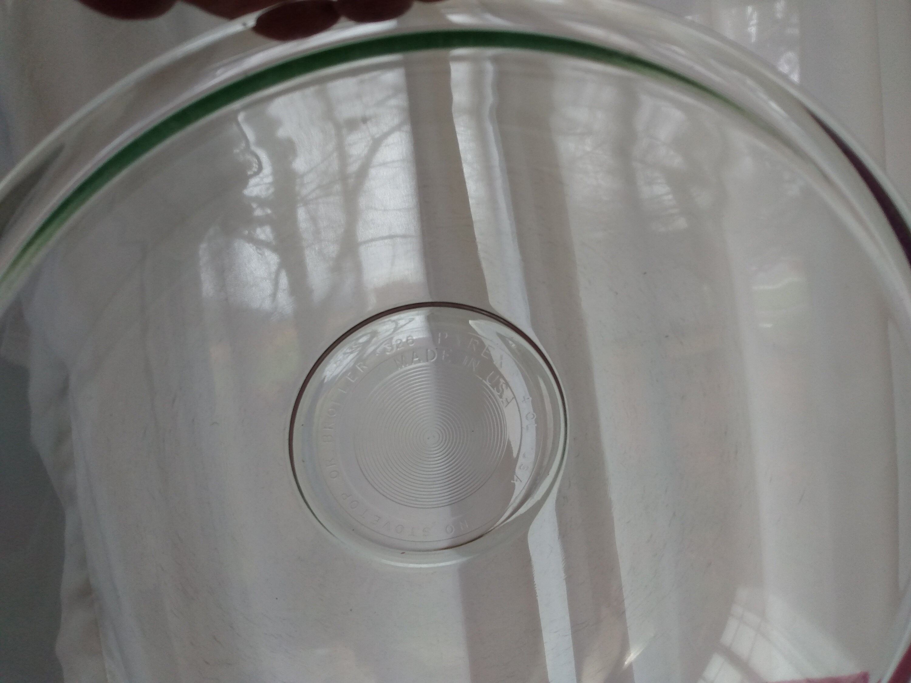 Pyrex Green Tint Clear Glass Visions Mixing Bowl 326 4 Liter Bowl