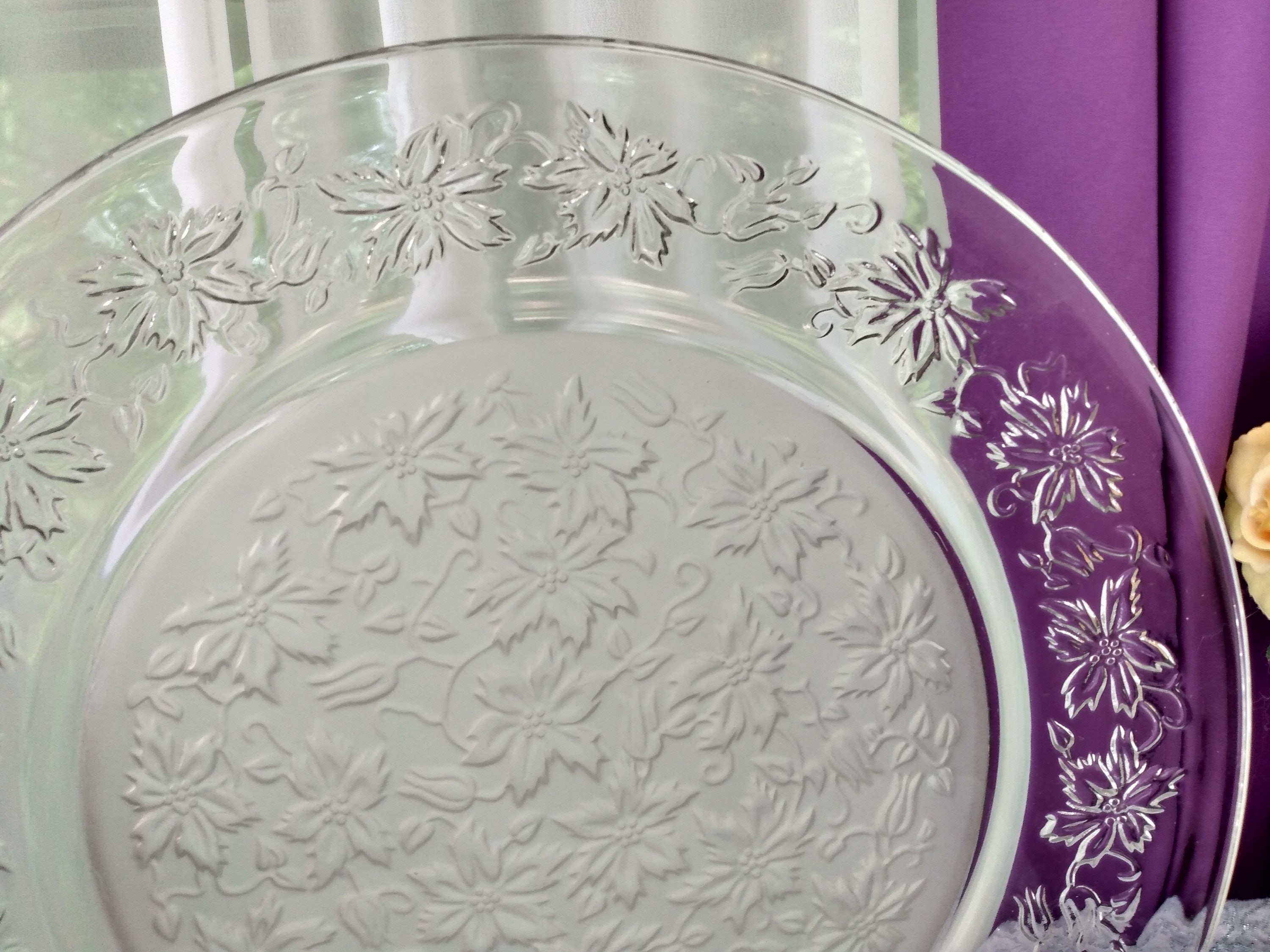 Fasntasia Princess House Serving Platter Large Round Platter 13 Inch Diameter Torte Platter DIY