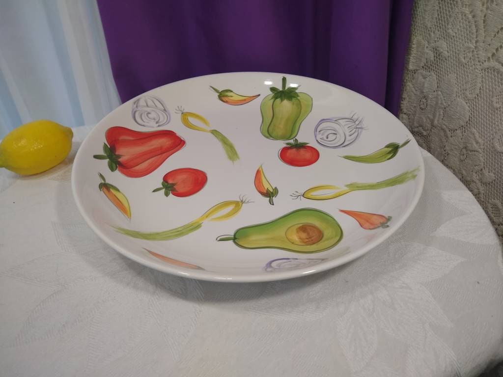 TableTops Unlimited Kitchen Prep 201 Serving Platter 13 Inch Vegetable