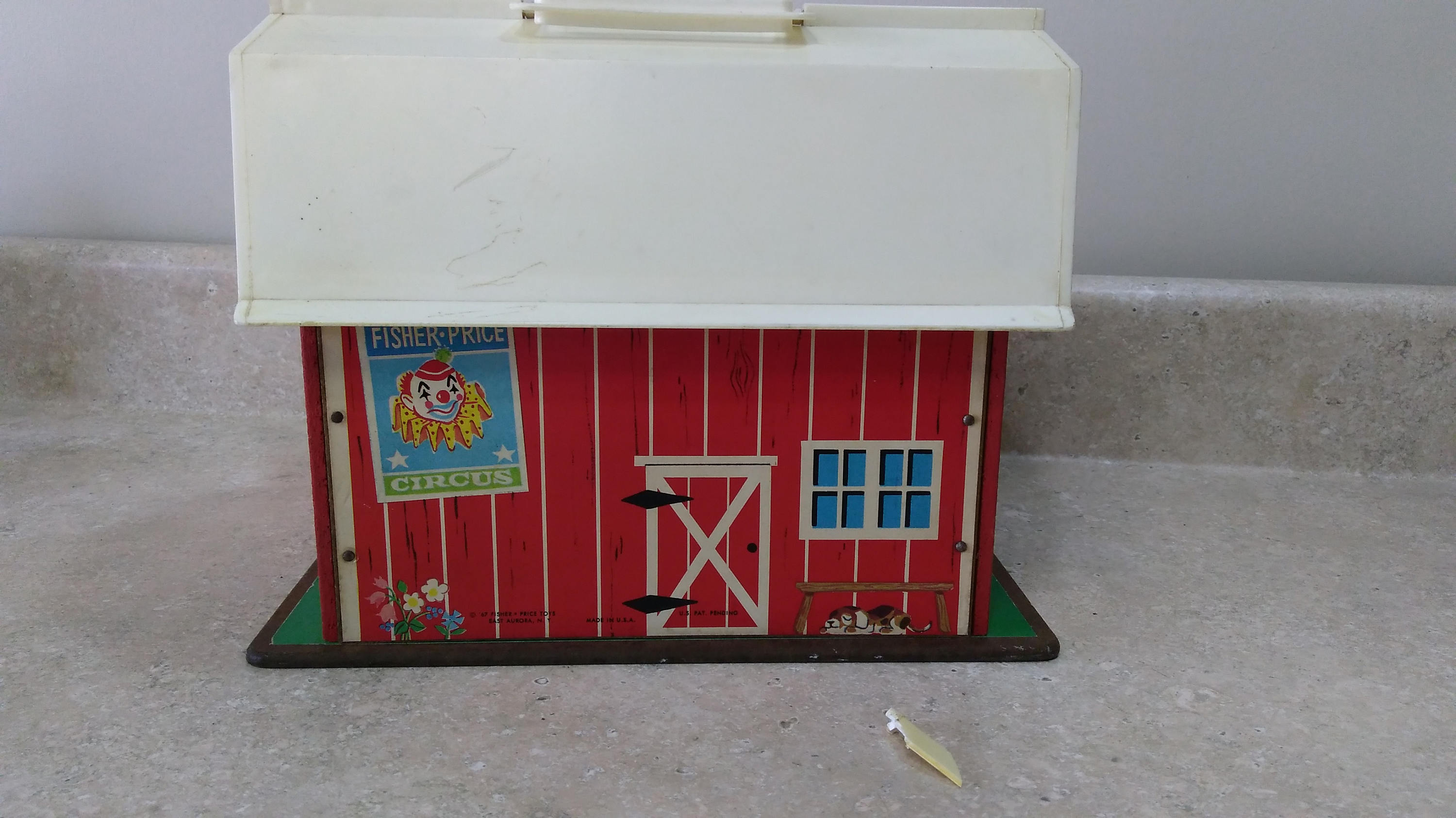 Fisher Price Little People Play House Farm Original Barn Circa 1967