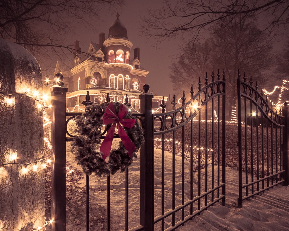 Christmas Photograph Holiday Wall Art Snowy Photograph