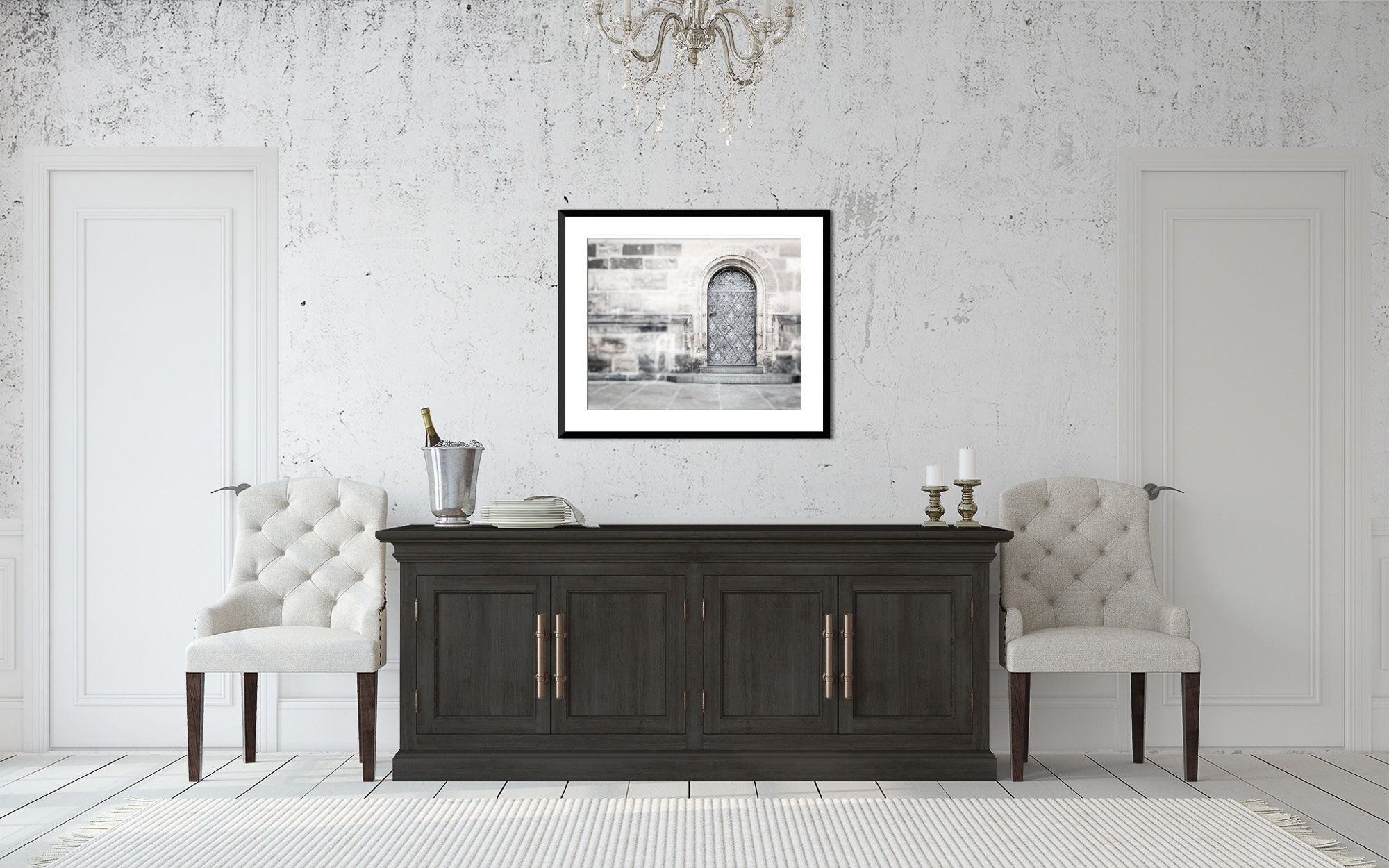 Greige Foyer Wall Art Print or Canvas Art Prague Print Gray Etsy