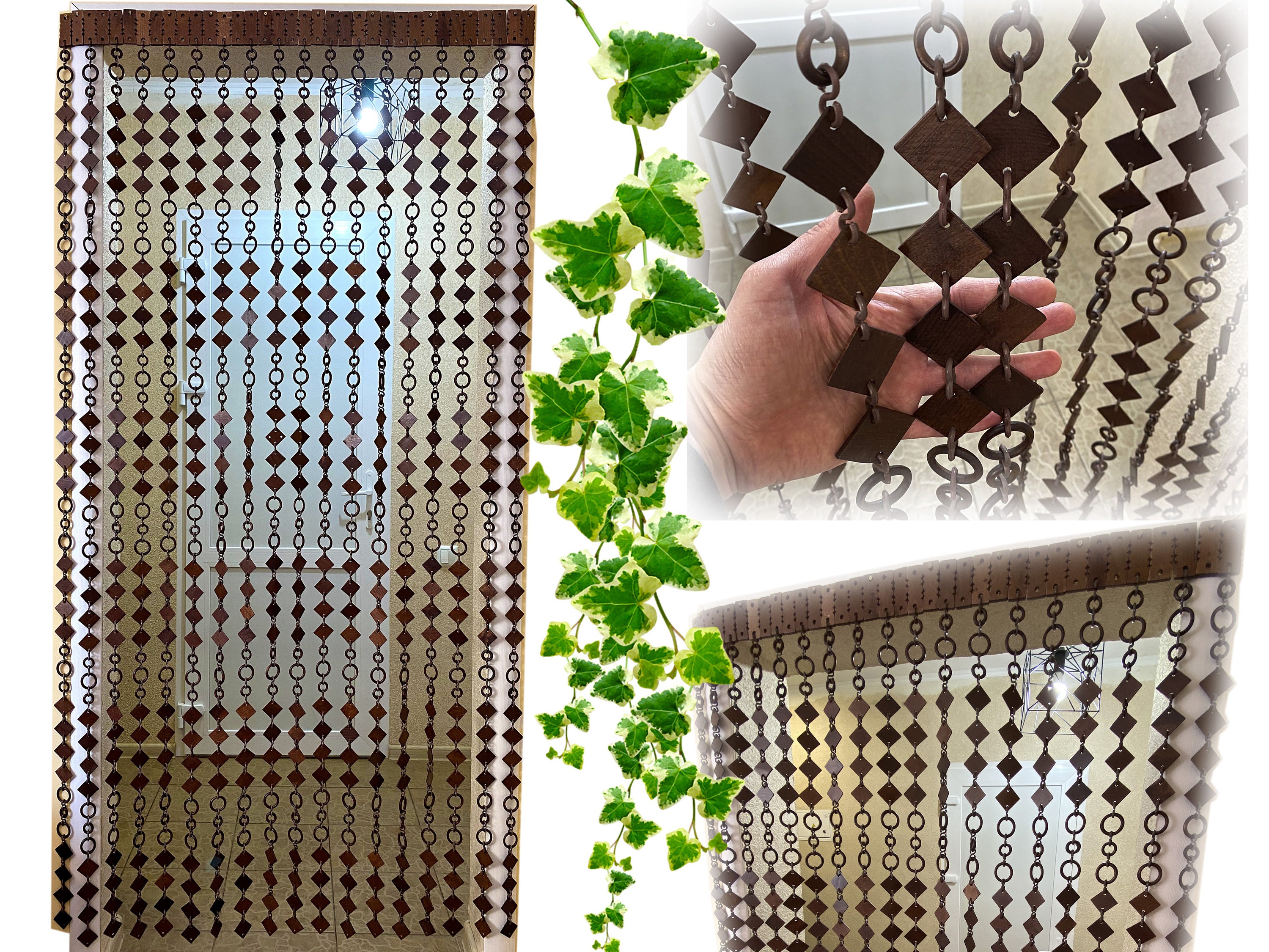 Wood Door Curtains Boho Y2k Room Decor Beaded Curtain For Etsy Wood Door Curtains Boho Y2k Room Decor Beaded Curtain For Etsy