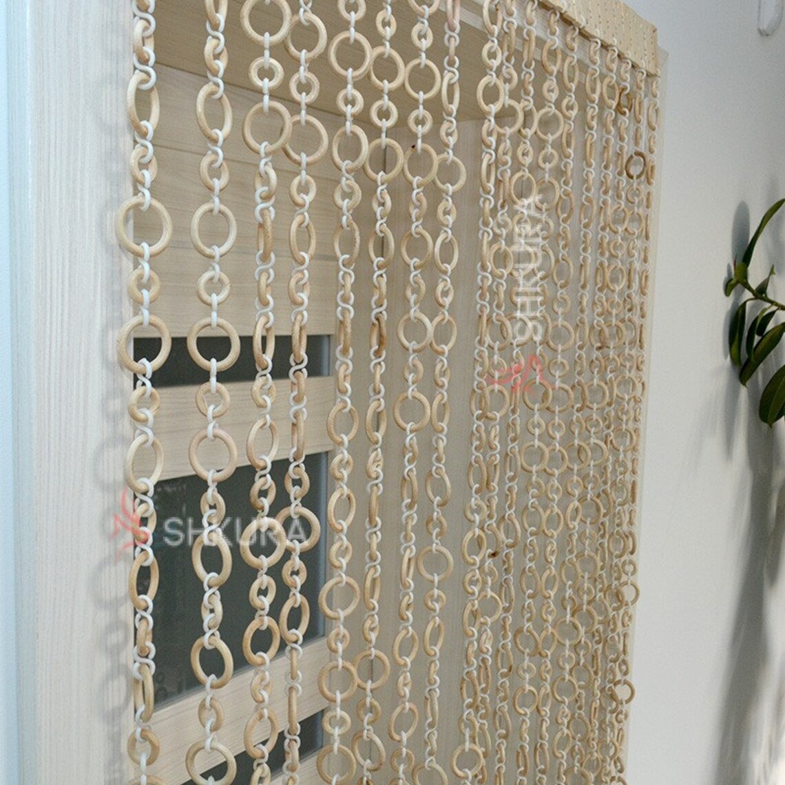 Wood Door Curtains Boho Y2K Room Decor Beaded Curtain for Etsy