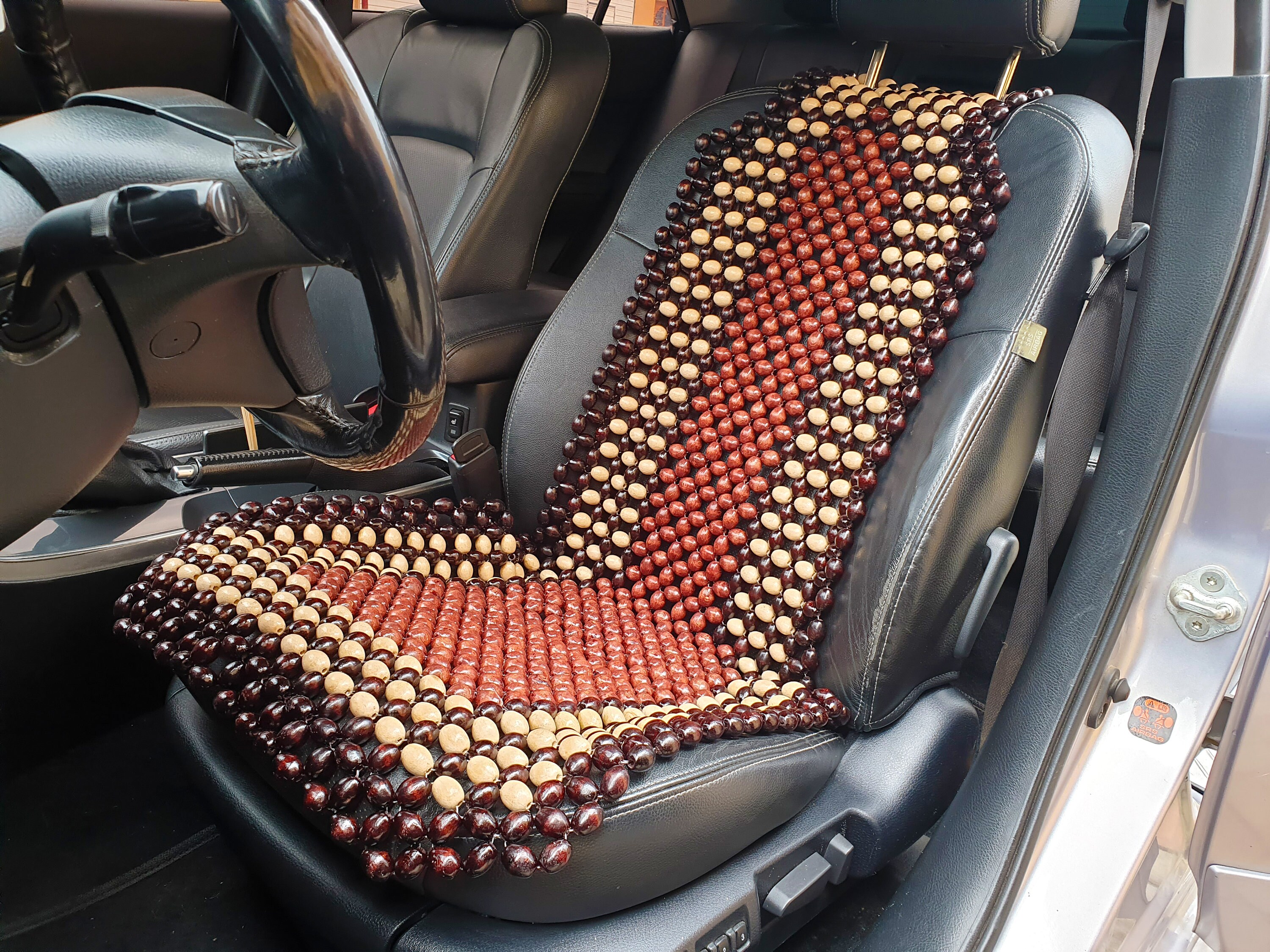 Beaded Car Seat Cover Chair Cushion Massager Wood Bead Auto Etsy