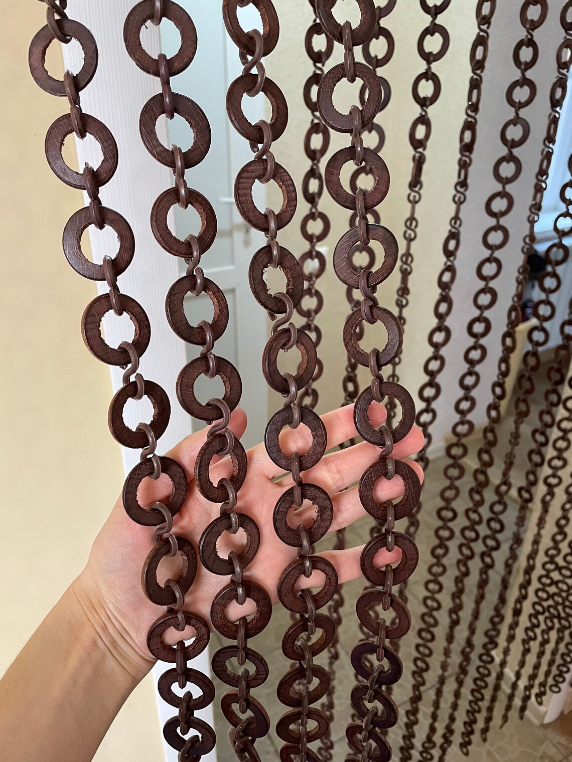 Screen Door Beads Hippie Blinds Wood Door Curtains Boho Y2K Etsy