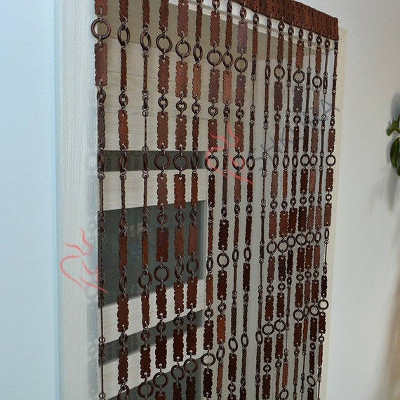 Wooden Door Curtain Wood Curtain Wood Blinds Door Beads Beaded Etsy