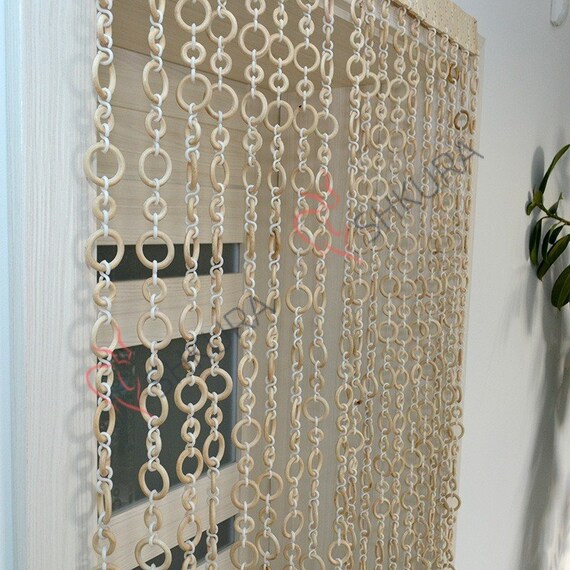 Wooden Door Curtain Wood Curtain Wood Blinds Door Beads Beaded Etsy