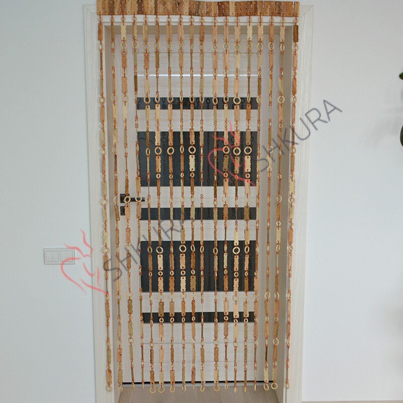 Perlen Tür Vorhänge Panels hängen Bambus Holz Hippie Vorhang Etsy