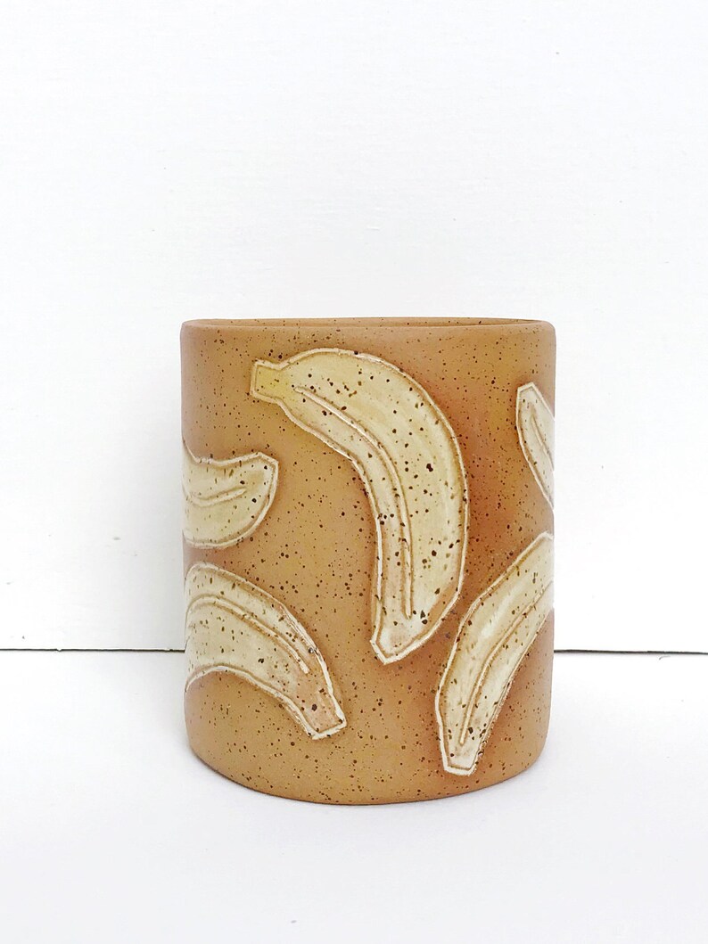 Banana Ceramic Planter / Tropical Pottery for Succulents Etsy