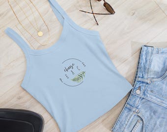 Choose PEACE Women’s micro-rib tank top