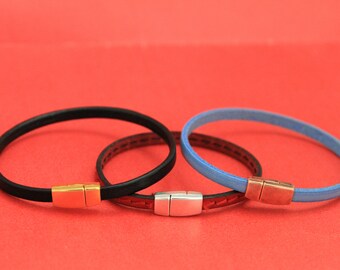 Qty1 FC0155MADE in EUROPE zamak horseshoe shape clasp for 10mm flat cord D-ring zamak clasp TMN1S