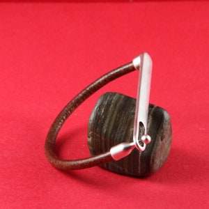 B0066&gt;&gt;MADE in EUROPE zamak half bracelet, zamak bar clasp, silver stick clasp, 4mm round cord clasp  Qty1