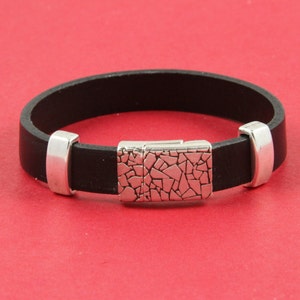 FC0146&gt;&gt;MADE in EUROPE zamak  clasp, 10mm flat cord clasp, 10x2mm clasp (Tm10x3KRS) Qty1