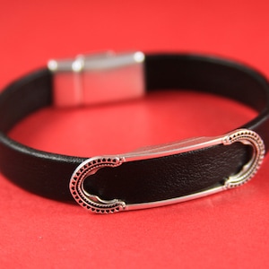 FS0121&gt;&gt;MADE in EUROPE zamak slider, zamak 10mm flat slider, zamak half bracelet Qty1