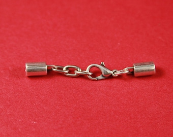 RC0034>>MADE in EUROPE 1 set of 2mm cord adjustable clasp , round cord clasp, 2mm cord hook clasp, 2mm round cord hook clasp (75841/02)Qty1