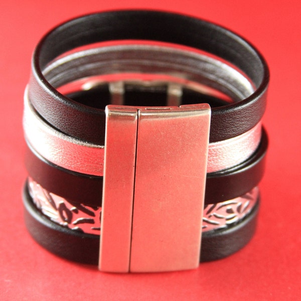 FC0094>>MADE in EUROPE flat cord clasp, 50mm flat cord clasp, large clasp (78933/50) qty1