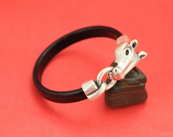 LC0029>>MADE in EUROPE zamak horse clasp, metal horse hook clasp (A77906/05) qty1