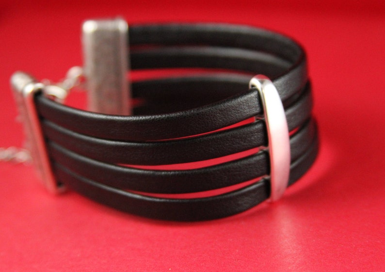 FS0579>> MADE in EUROPE 2 strand separators, bracelet component, bracelet finding, 4 strands separator, (9092) QTY2 image 2