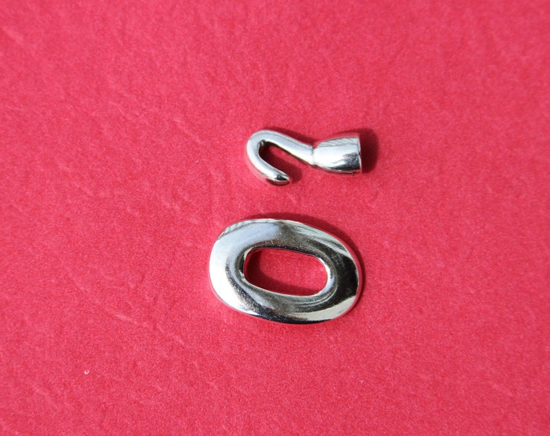 Fc0256made in EUROPE Zamak Tiny Oval Toggle Clasp for - Etsy
