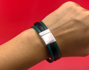 FC0142>>MADE in EUROPE zamak 15mm flat cord clasp, flat leather cord clasp, 15mm flat clasp  Qty1