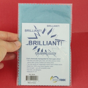 Silver polishing cloth, Eurotool polishing cloth 4 x6&quot;