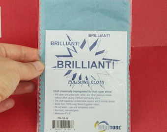 Silver polishing cloth, Eurotool polishing cloth 4 x6"