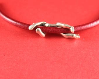 RS0124>>MADE in EUROPE zamak climber slider, 5mm round cord slider, round cord climbing man slider, (78421/05) Qty1