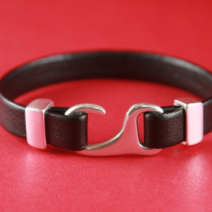 FC0176&gt;&gt;MADE in EUROPE 2 zamak flat hook clasps, 10mm flat cord hook clasps(7137) Qty 2