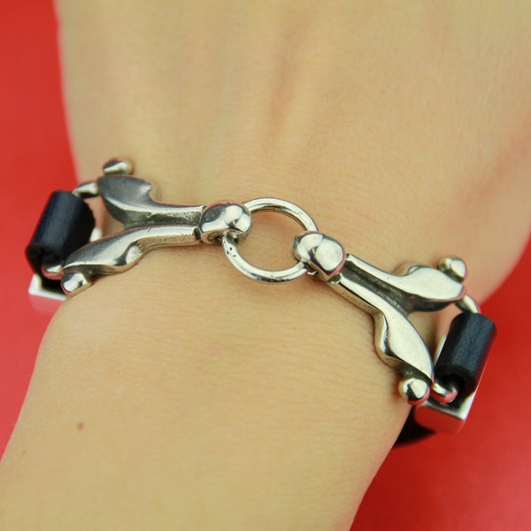 C0111>>MADE in EUROPE zamak connector, 10mm cord connector, flat 10mm leather cord connector Qty 1