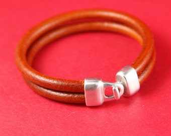 RC0108>>MADE in EUROPE zamak hook clasp, double strand hook clasp, 5mm round zamak clasp (PF8678) Qty1