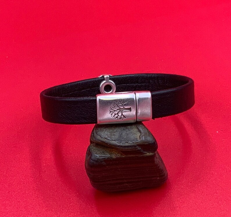 FC0413MADE in EUROPE zamak magnetic clasp, 10mm flat cord clasp, life tree clasp, leather cord clasp PF14298 Qty1 image 1