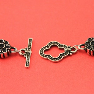 RC0186&gt;&gt;MADE IN EUROPE 4mm round cord toggle clasp, wrap bracelet toggle clasp (X2777/5993AS)