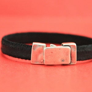 FC0315&gt;&gt;MADE in EUROPE zamak hook clasp, 10mm flat cord clasp (CL0001) Qty1
