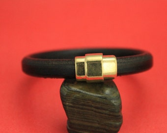 LC0022>>MADE in EUROPE zamak clasp, licorice cord gold clasp, licorice cord clasp, qty1