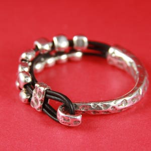 B0059&gt;&gt;MADE in EUROPE zamak half bracelet with slider, hammered half bracelet, zamak bracelet component (ABLZ87S) Qty1set