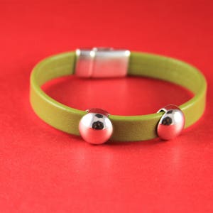 FS0219&gt;&gt;MADE in EUROPE 2 round sliders, zamak slider, 10mm flat cord slider, button round slider, bracelet slider, (ablz151s) Qty2