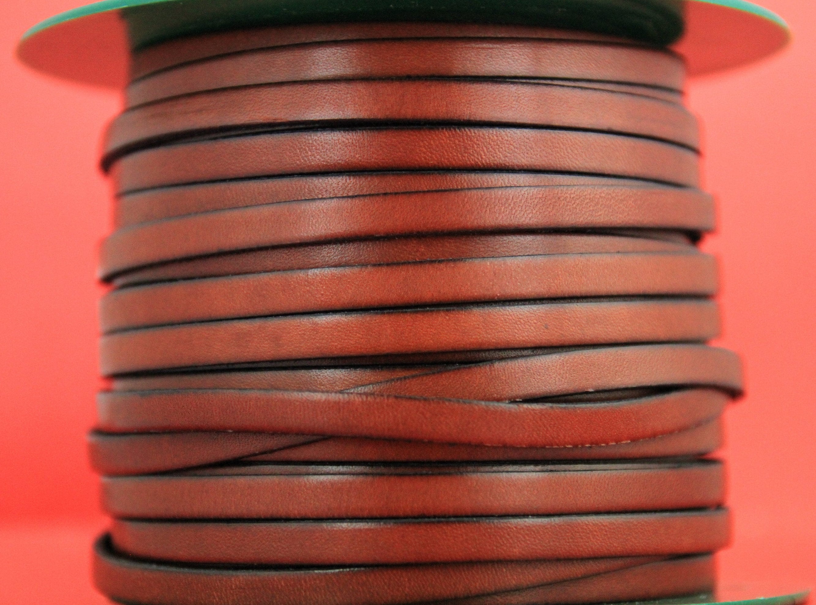 MADE in EUROPE 1 yard of mm flat leather cord genuine leather Etsy